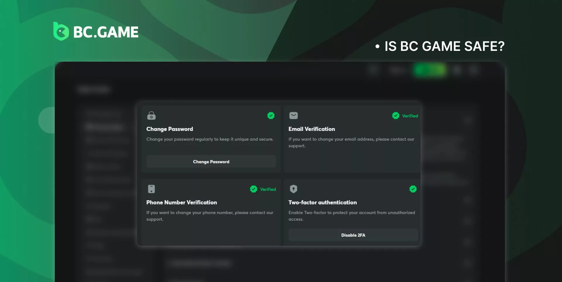 Online casino security BC Game India